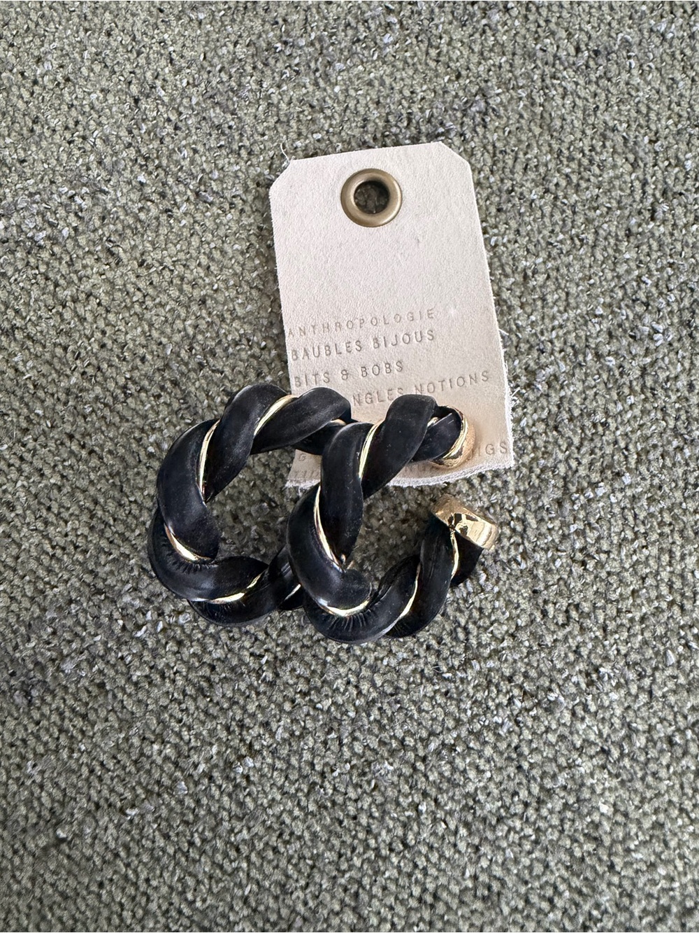 Nwt leather hoops anthro